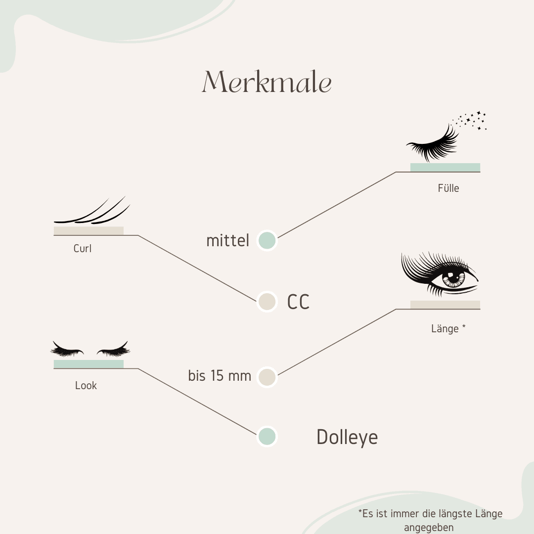 Starterset Fawni Lash (Dolleye) 11 - 15mm - Glashes