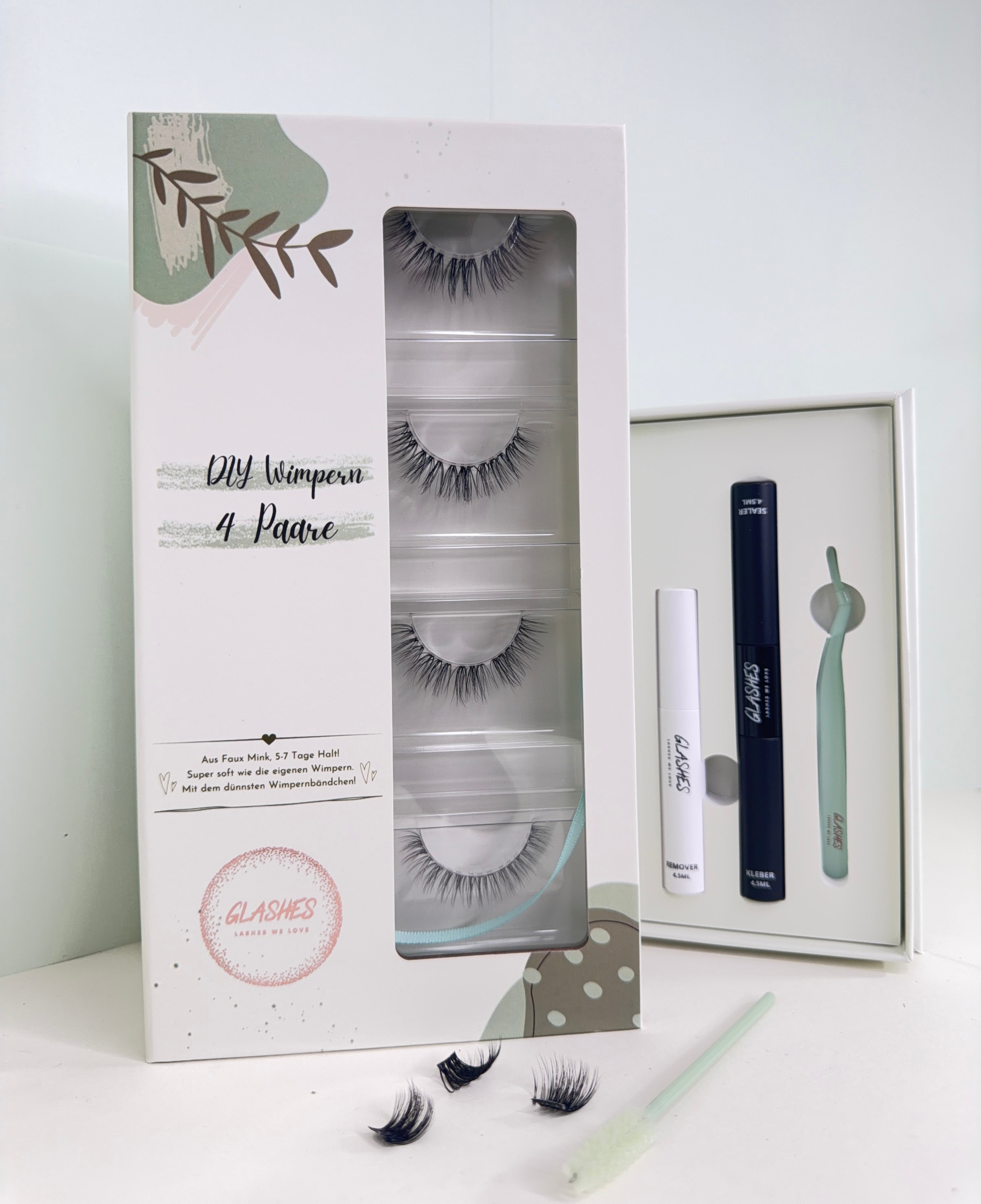 Starterset Nuvia (Dolleye 12-14mm CC- Curl - Glashes