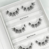 Black Peacock DIY Wimpern — offene 4er Box mit Cateye Look von Glashes