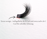 CC-Curl Vergleich — Leggy Lashes DIY Wimpern Dolleye Look