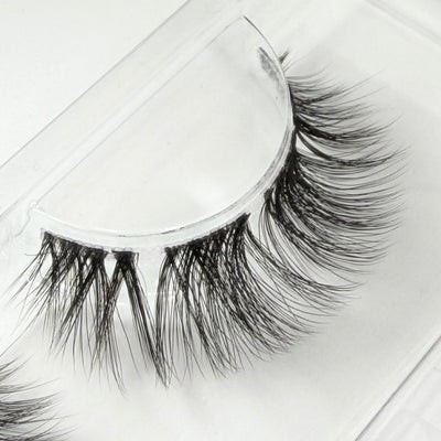Fluff & Fabulous DIY Wimpern Nahaufnahme — Fasern und Band im Detail