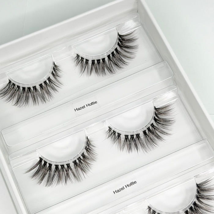 Hazel Hottie DIY Wimpern — offene 4er Box mit Cateye Look von Glashes