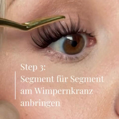 Wimpern platzieren