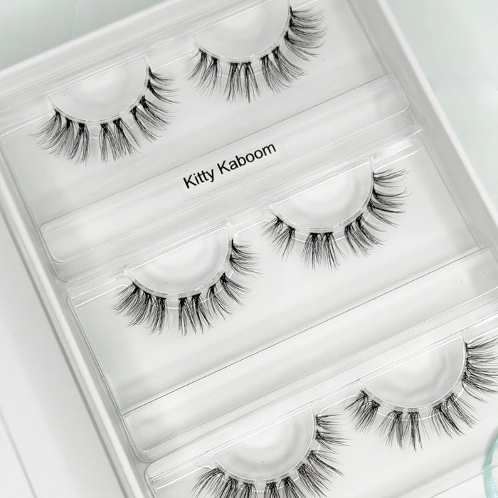 Kitty Kaboom DIY Wimpern — offene 4er Box mit Cateye Look von Glashes