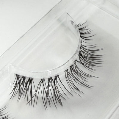 Leggy Lashes DIY Wimpern Nahaufnahme — Fasern und Band im Detail