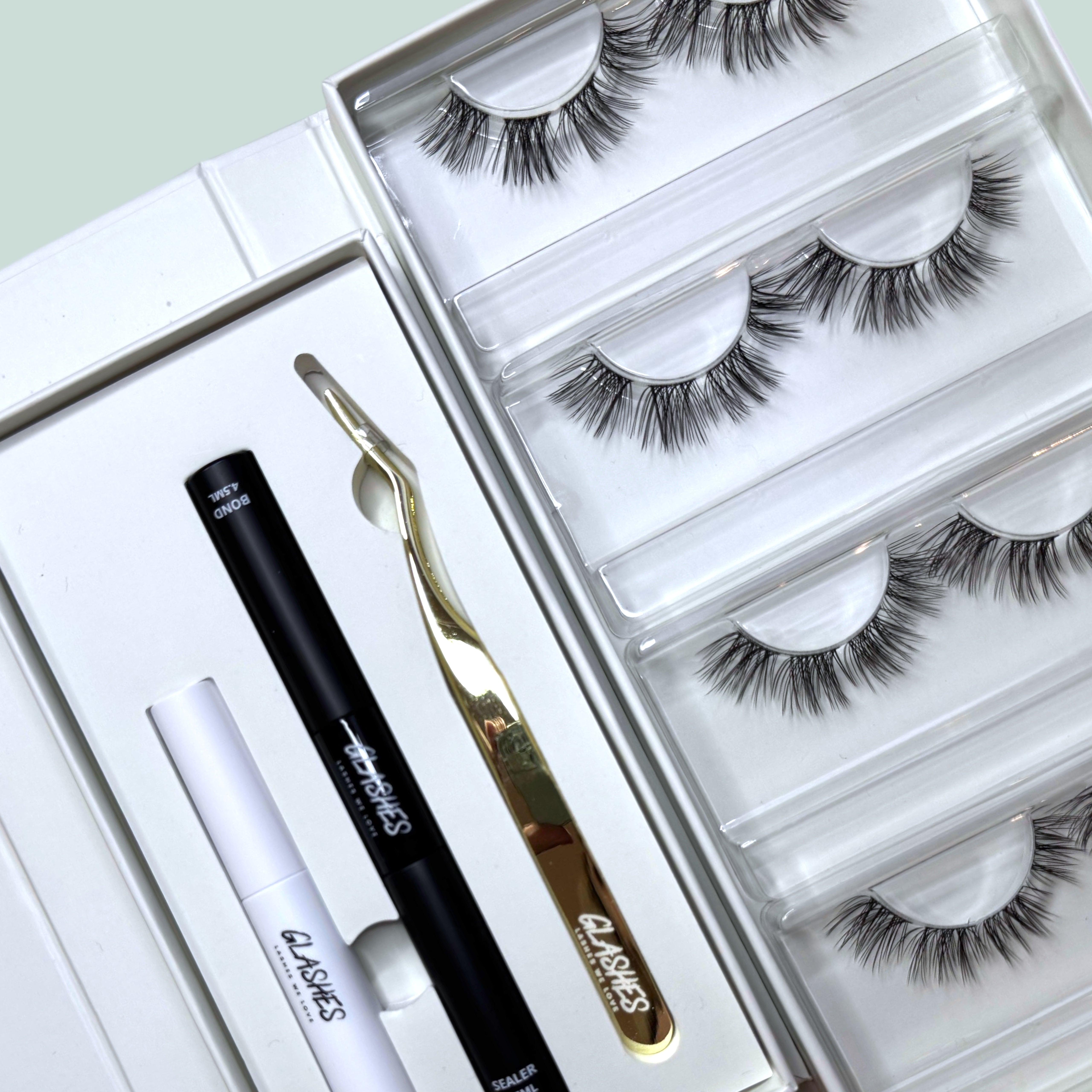 Starterset Long Lash Love (Dolleye) 12-14mm - Glashes