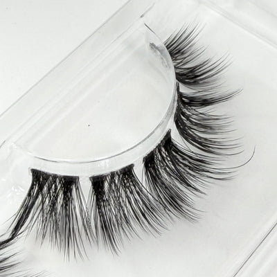 Starflash DIY Wimpern Nahaufnahme — Fasern und Band im Detail