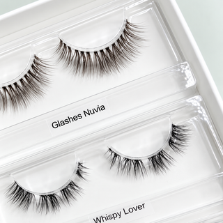 Glashes All Day Box – Nahaufnahme der geöffneten Mixbox mit Nuvia Braun und Whispy Lover
