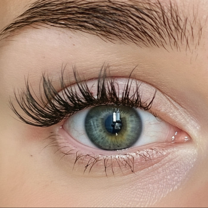 Butterfly Bliss DIY-Wimpern von Glashes – Tragebild am Auge