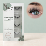 Glashes Fairytale DIY-Wimpern von Glashes – geschlossene 4er-Box mit Tragebild am Auge