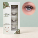 Glashes Hawaiian Surfergirl DIY-Wimpern – geschlossene 4er-Box mit Tragebild am Auge