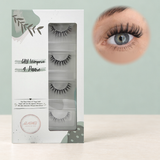 One Night in Bangkok DIY-Wimpern von Glashes – geschlossene 4er-Box mit Tragebild am Auge