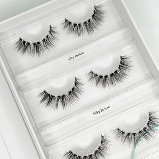 Silky Bloom DIY-Wimpern von Glashes – Wimpern in der offenen Box, Nahaufnahme