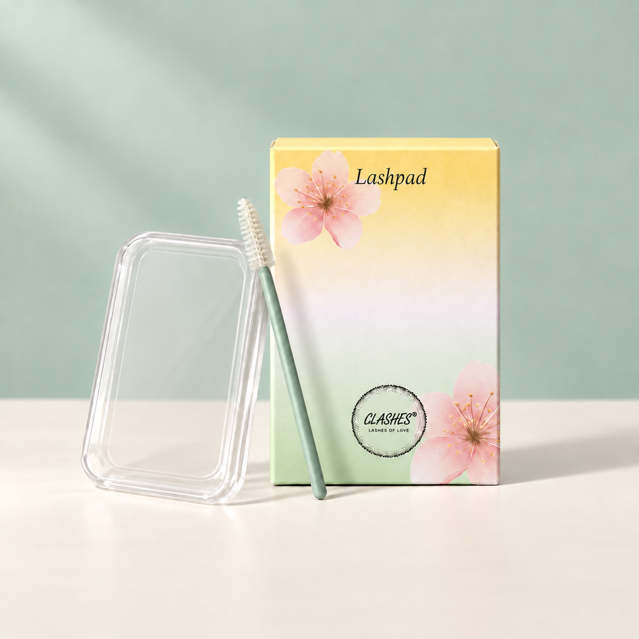 Lashpad mit Box und Wimpernbürste
