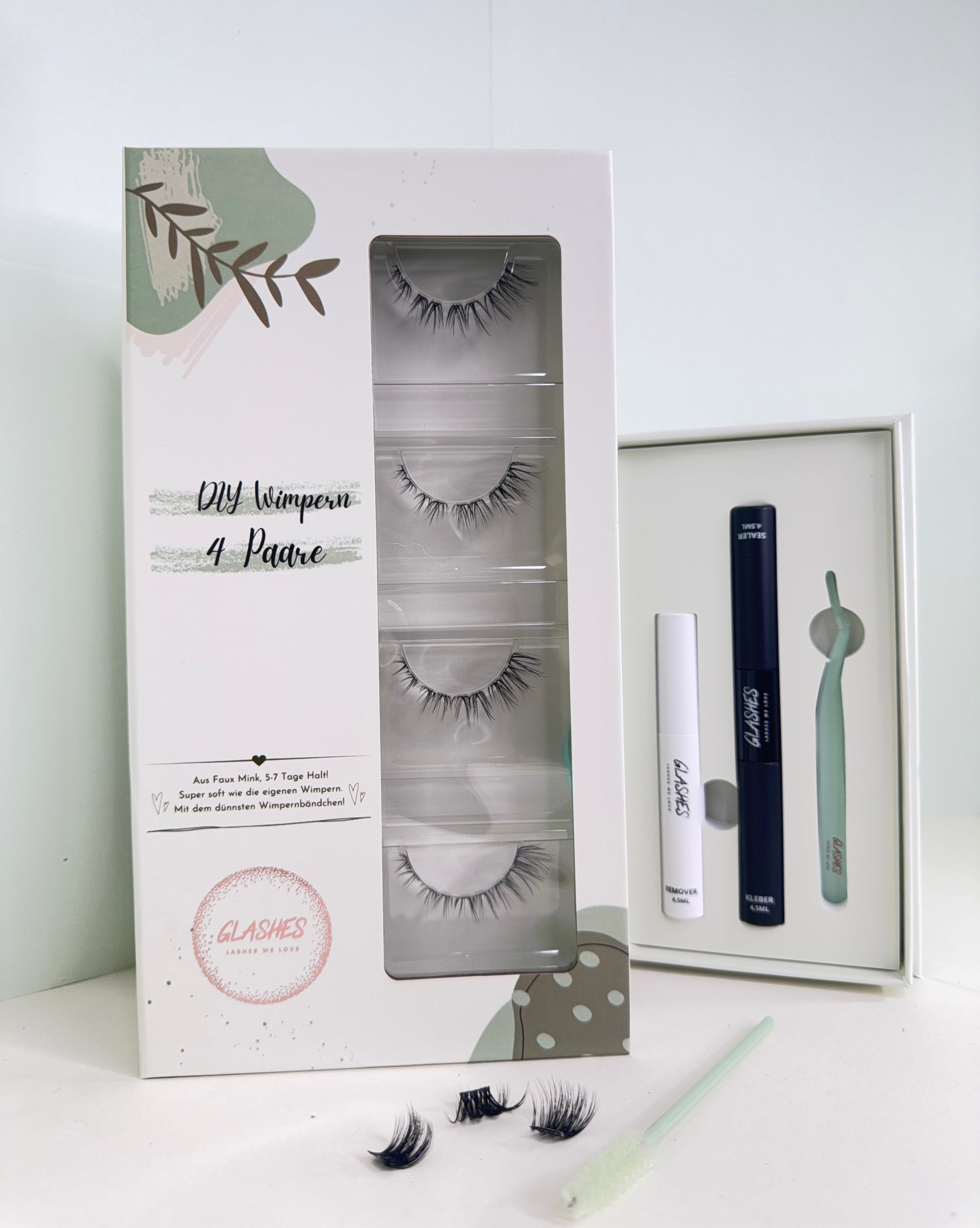 Starterset Luna Lash  (Cateye) 6-14mm CC- Curl - Glashes