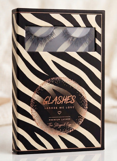 Glashes The Wild Eye Edition – Wimpernbox mit Zebramuster und Sichtfenster